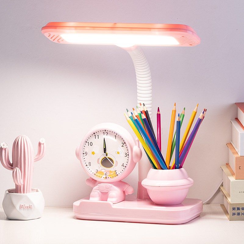 卡通学生led护眼台灯学习专用书桌卧室宿舍充插电床头灯生日礼物