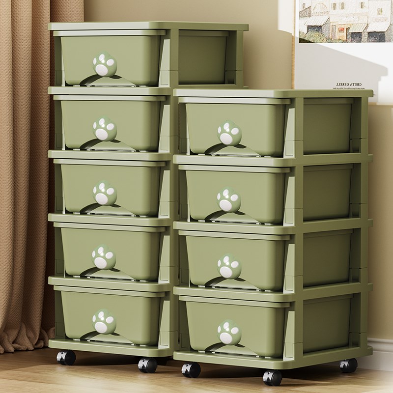 37CM宽加厚抽屉式收纳柜储物柜客厅移动零食小推车厨房夹缝置物架