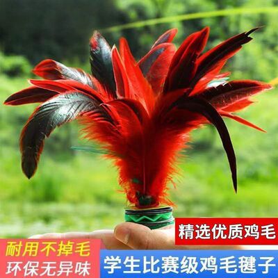 【上新】毽子成人儿童小学生比赛专用耐踢键子踢毽子鸡毛键子毽球