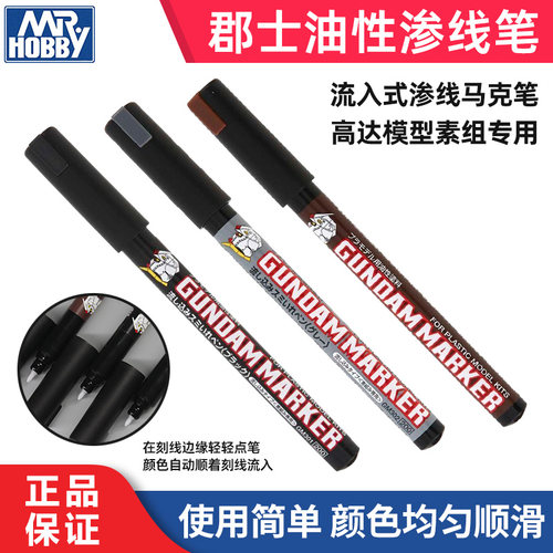 天易模型 郡士 GM301 GM302 GM303高达模型上色油性马克笔渗线笔