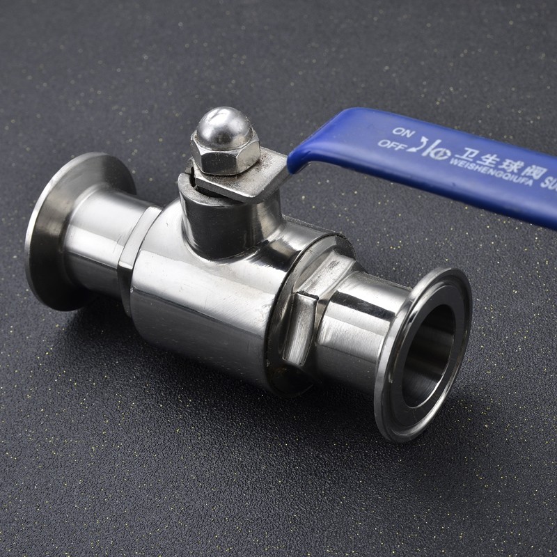 304/316卫生级快装球阀/卡箍式球阀/Q81F食品级卡盘式直通阀门51