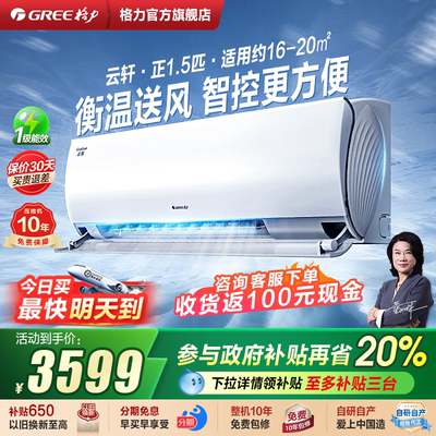 格力一级能效冷暖家用卧室空调