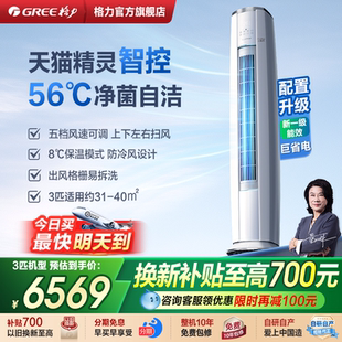 格力官方旗舰店正品 3匹立式柜机空调新一级能效家用客厅云锦三代