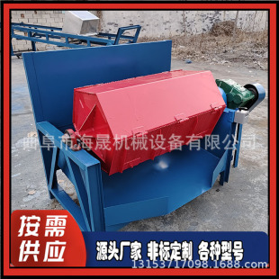 曲阜海晟六角八角橄榄型滚筒除锈抛光机 火烧铁带收尘器研磨机