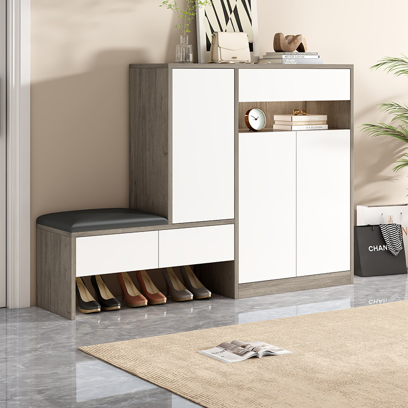 蜂窝铝鞋柜坐凳一体家用门口玄关入户换鞋凳可定制简易防尘收纳柜,住宅家具,鞋柜,淘宝优惠券,粉丝福利购,淘宝优惠卷