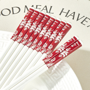 优质瓷筷套装 陶瓷筷子家用2026新款 高颜值高档抗菌防霉耐高温正品