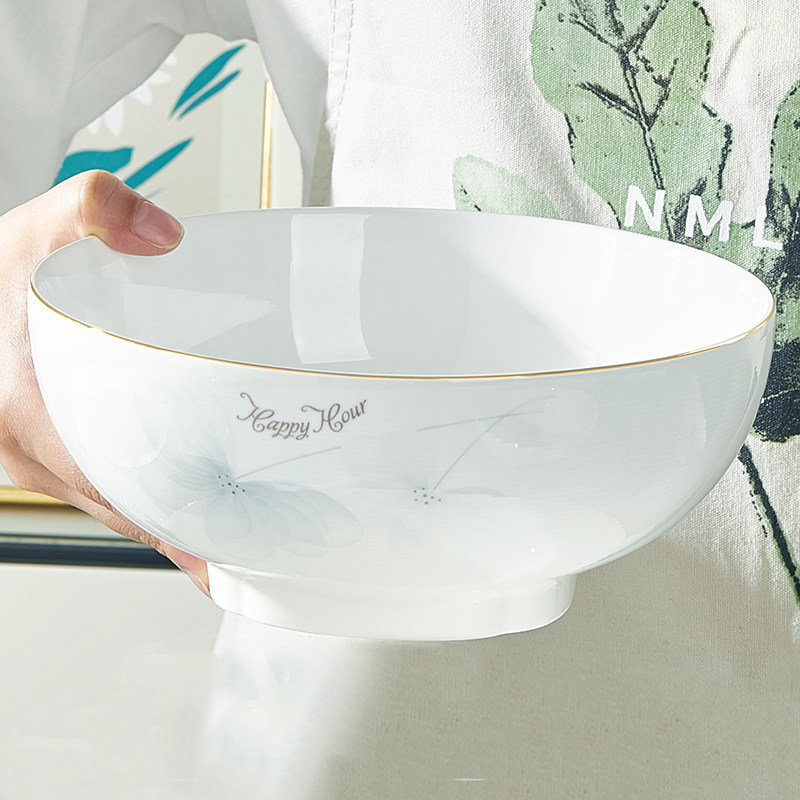 陶瓷加厚大汤碗家用2025新款高颜值大容量装汤盛汤大号碗汤盆单个,餐饮具,碗,淘宝优惠券,粉丝福利购,淘宝优惠卷