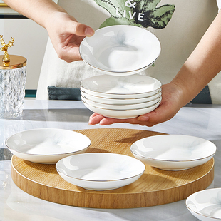 陶瓷味碟家用2026新款 高颜值火锅酱油醋蘸料碟凉菜零食小吃吐骨碟