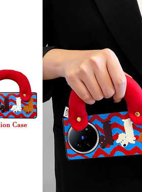 尾火虎 适用于vivoxfold5手机壳波浪纹狗狗折叠屏趣味时尚xfold3pro/xfold2/matex6/荣耀magicv5/oppofindn5