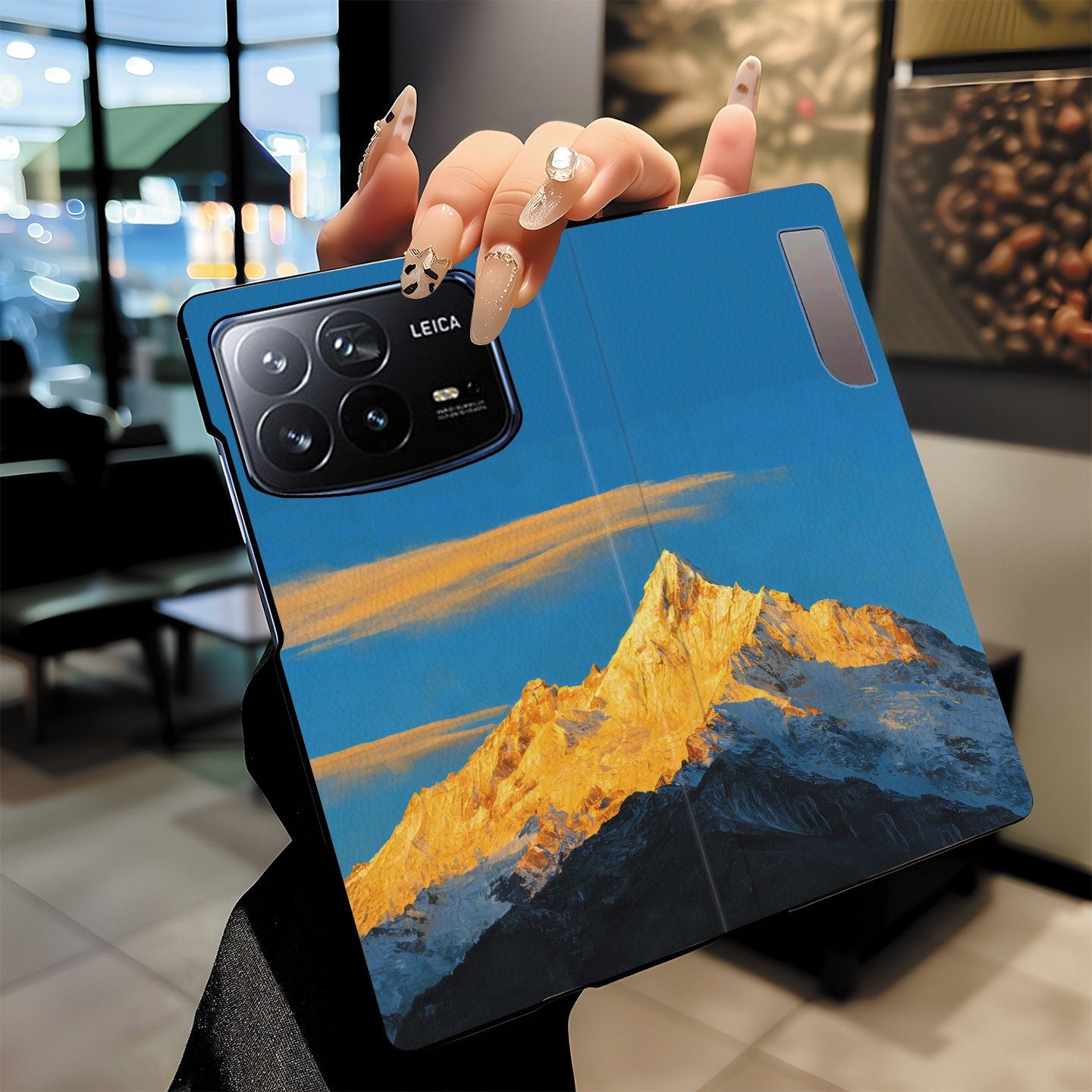 尾火虎适用于小米mixfold4手机壳折叠屏翻盖全包皮纹日照金山个性创意时尚商务潮男高级感小米mixfold4保护套,3C数码配件,手机保护套/壳,淘宝优惠券,粉丝福利购,淘宝优惠卷