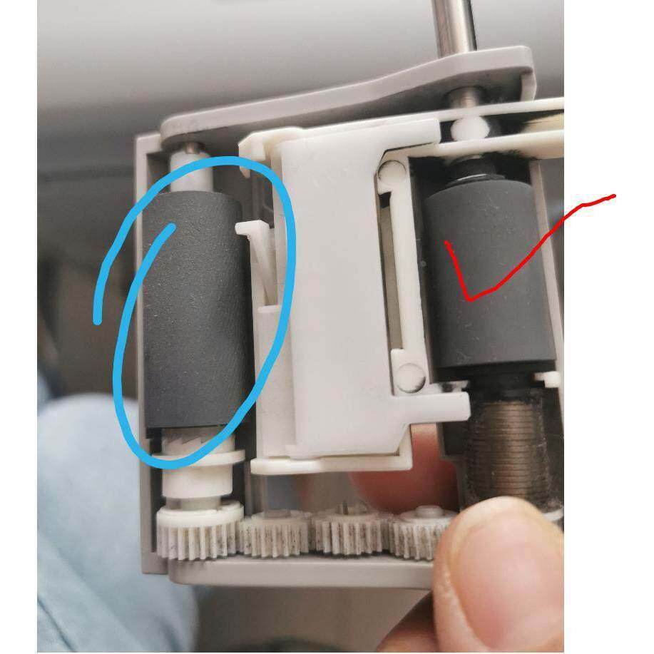 理光 MP2014 2014A 2014D 输稿器分页器搓纸垫片搓纸轮配件原装图片