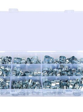 135个盒装镀锌强力迷你卡箍fsae汽车油路专用卡箍管夹抱箍8-18mm