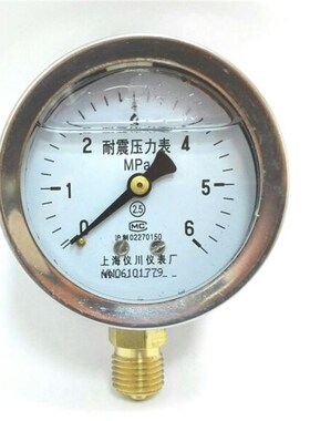 上海仪川仪表厂 耐震压力表 YN60 06mpa 压力  m14x15 60mm