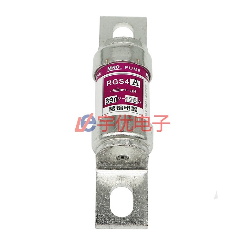 MRO茗熔快速熔断器 RGS4A 125A 690V保险丝保险管螺栓连接式 原装