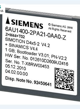 6AU1400-2PA21-0AA0D储存卡RIVE-BASED1GBCOMPACTFLASHCARDD4X5-2