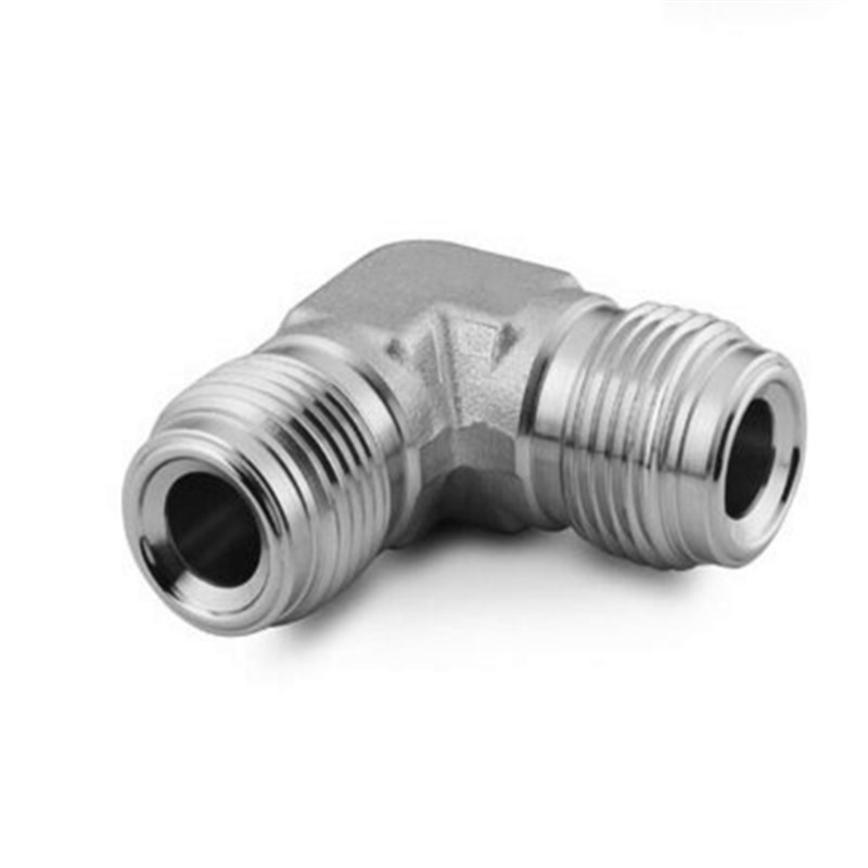 不锈钢316L超纯净接头VCR公头九十度弯头外螺纹90°联合弯头 双外