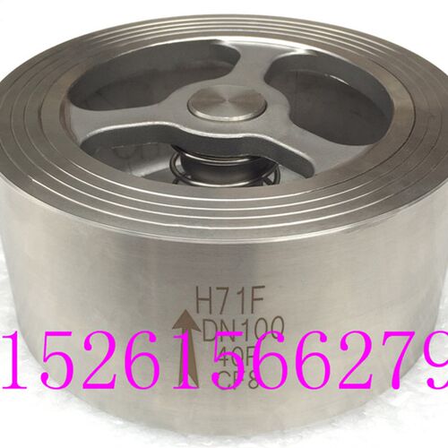 不锈钢对夹式止回阀DN100弹簧式逆止阀304软密封止回阀H71F-40P