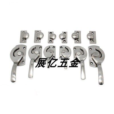 304不锈钢精铸工业门把手 密闭迫紧密封手柄密封箱隔音设备门扣手