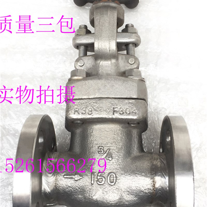 J41W-150LB不锈钢美标法兰截止阀304锻钢硬密封截止阀闸阀DN15-50