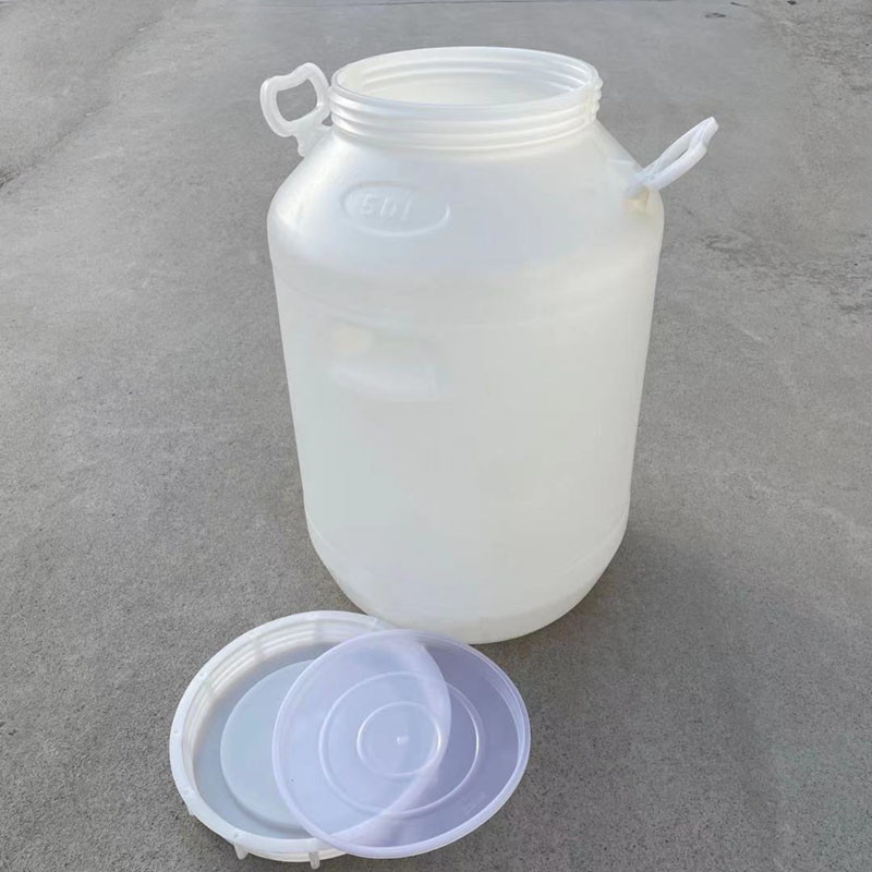 50升L100斤塑料圆桶食品级加厚装蜂蜜酵素桶大口家用储水桶带龙头