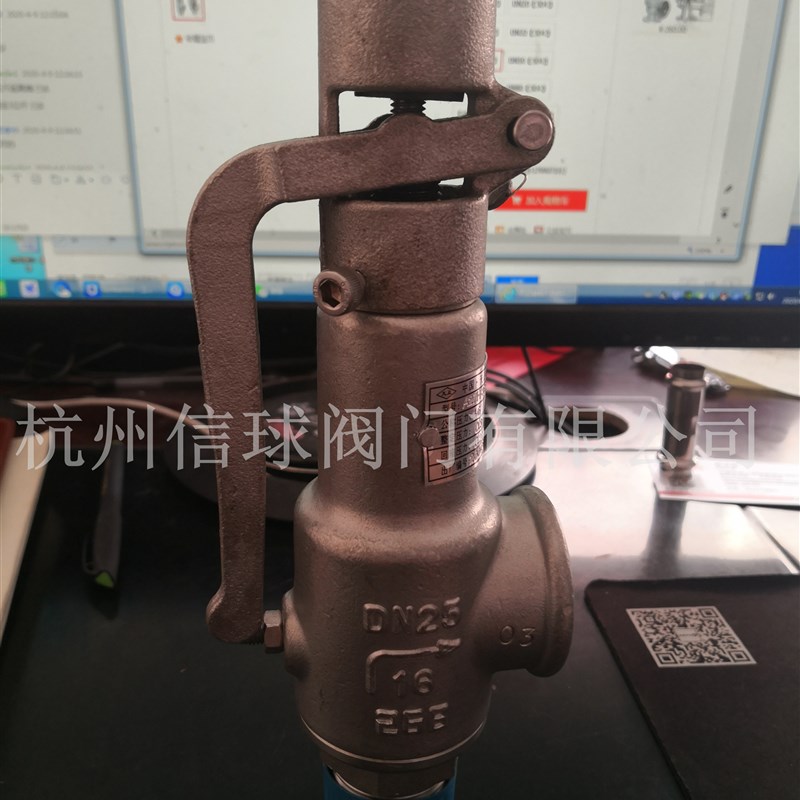 天正铸钢不锈钢304安全阀A27H/Y/W-16C/PR安全泄压阀微启式排气10