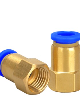 气动元件塑料快速快插内螺纹直通PCF6/8/10-01/02/03/04气管接头