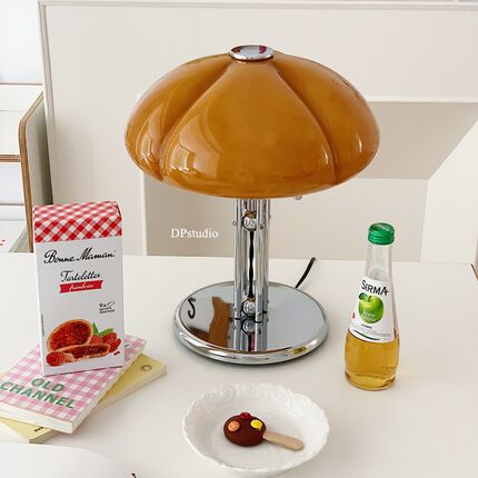 DPstudio中古包豪斯卧室护眼台灯轻奢复古床头设计师创意南瓜灯