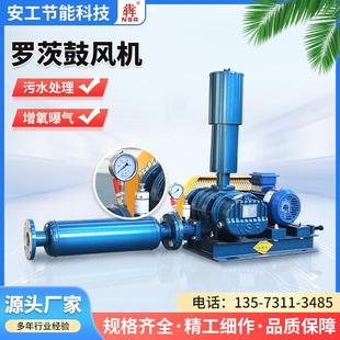 罗茨风机鱼塘增氧曝气污水处理气力输送高压鼓风机水产养殖可定制