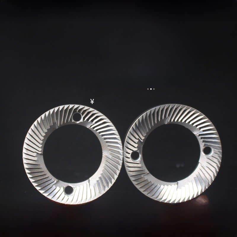 凌动019电动磨豆机平刀磨盘60MM不锈钢刀片刀盘配件018兰其亚