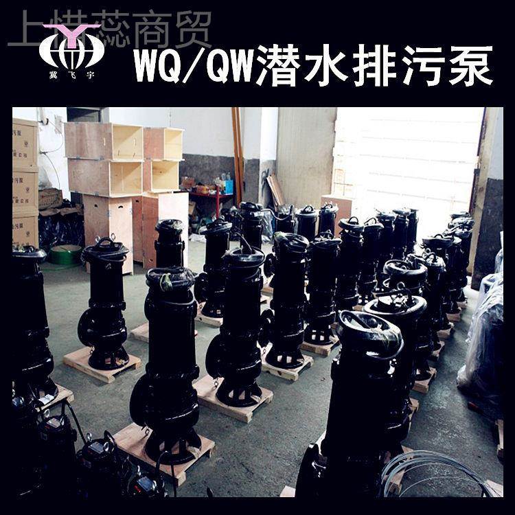 50WQ2-32-55.5 KW潜UYO电泵排污泵 QW无堵塞提污水污物潜污泵水升
