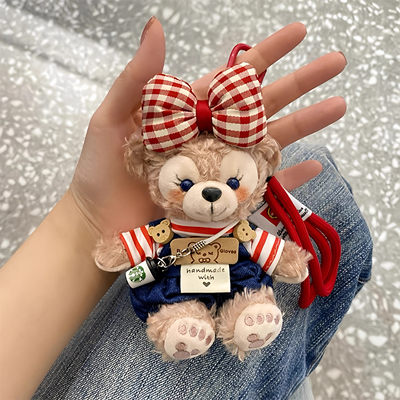 日本MLINJ美拉德雪莉玫包包挂件达菲熊娃娃钥匙扣公仔玩偶礼物女