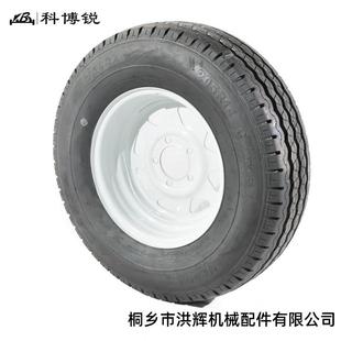 汽车房车轮毂直轴钢圈轮胎 拖车金属钢圈 汽车车轴轮胎滚动轮子