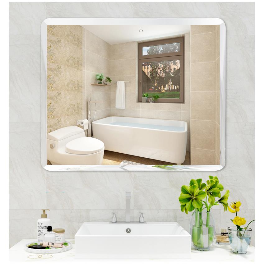 全身镜子贴墙自粘卧室家用墙面化妆玻璃贴片等身换衣贴柜门浴室镜