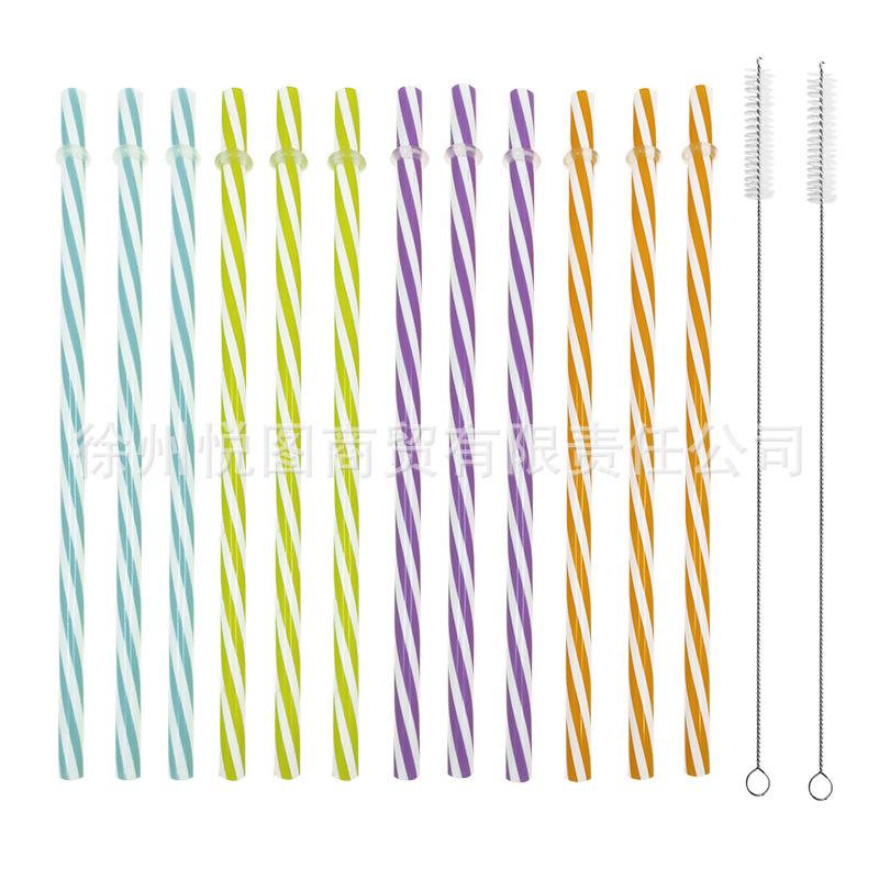 8oz水杯带防漏盖常规口12个装玻璃瓶配彩色塑料吸管盖250ml梅森罐