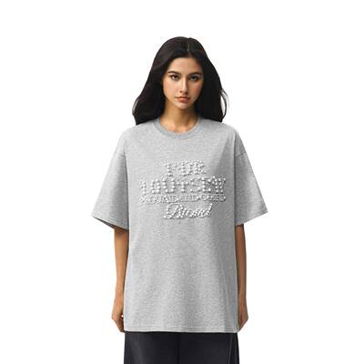 FDR官方店 珍珠美式运动短袖t恤男女夏季重磅情侣装宽松上衣体恤