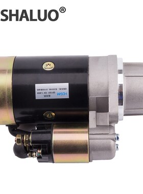 S195S1100柴油机启动机起动马达12v配件QD1201永磁发电减速开关顺