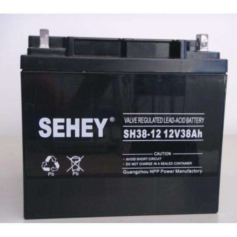 UPS蓄电池西力SH3812铅酸免维护12V38AH直流屏EPS电源专用包邮