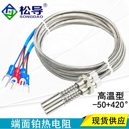 WZPM-201端面热电阻 Pt100热电阻 温度探头传感器 M8*0.75铂电阻