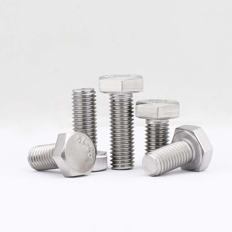 M6M8M12M14M16*1.0/1.25 304不锈钢细牙外六角螺丝六方细丝扣螺栓