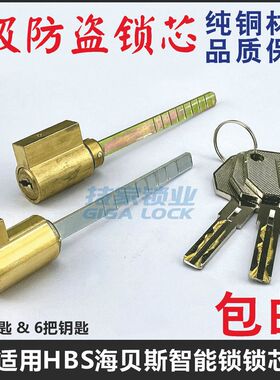 适用HBS海贝斯智能锁锁芯HAIBEISI带尾巴指纹密码锁电子门锁锁头