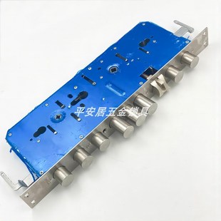 40*388深度115双快双活7068霸王指纹锁体不锈钢静音锁舌机械锁体