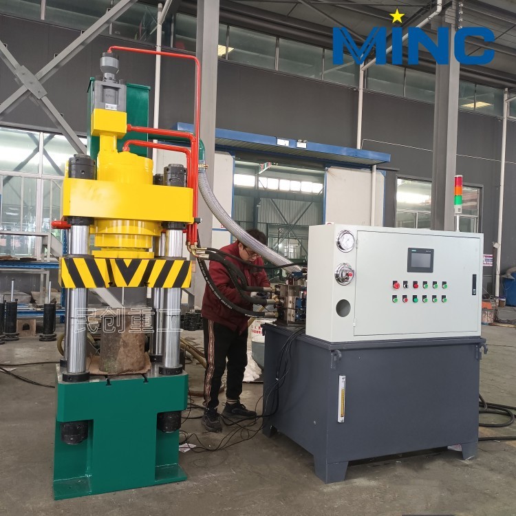 四柱伺服油压机160T不锈钢拉伸液压机刹车片冲压成型机