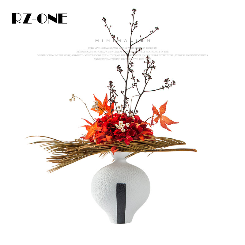 Rzone 仿真花束轻奢整体花艺假花干花客厅插花家居餐桌装饰品摆件