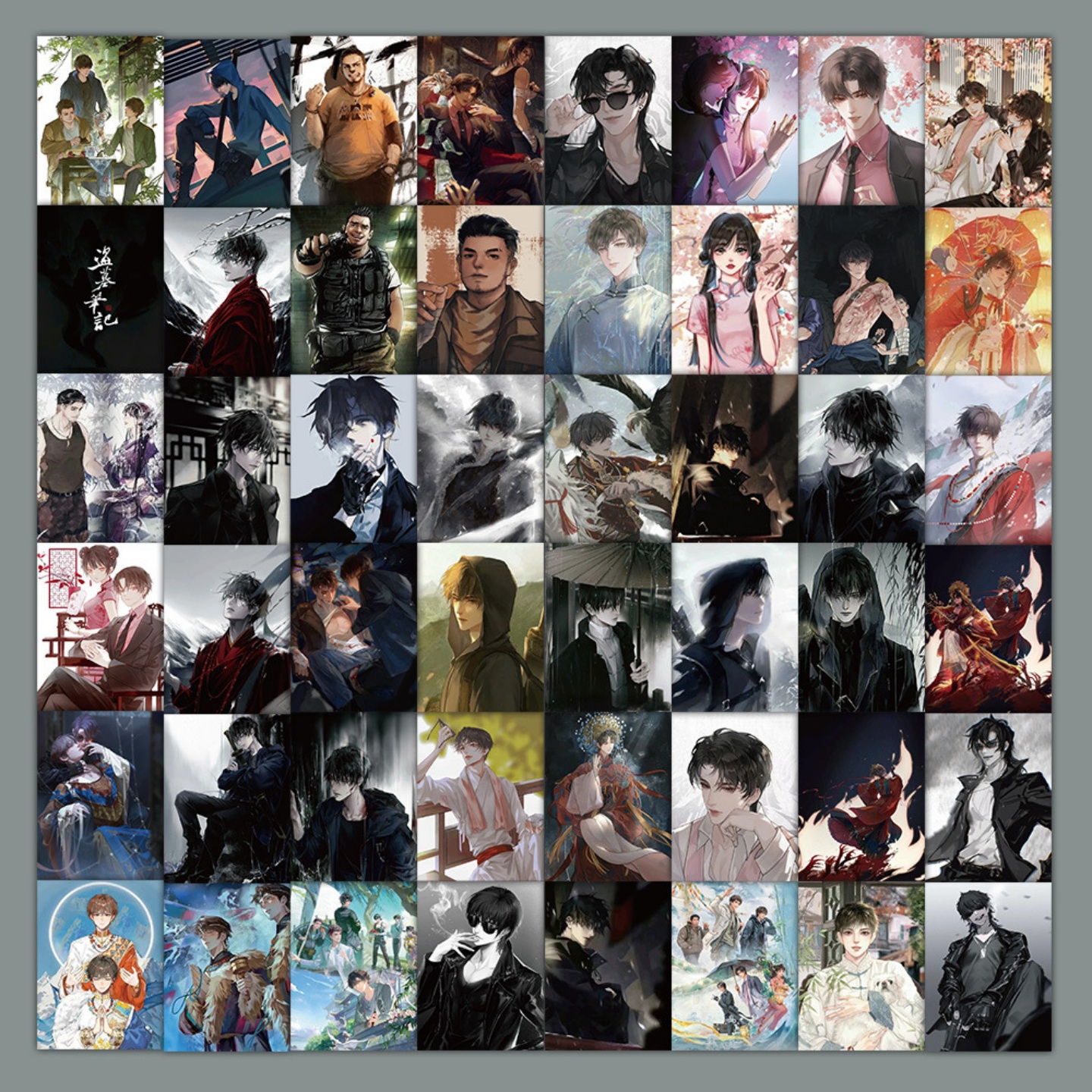 60张盗墓笔记吴邪张起灵胖子贴纸