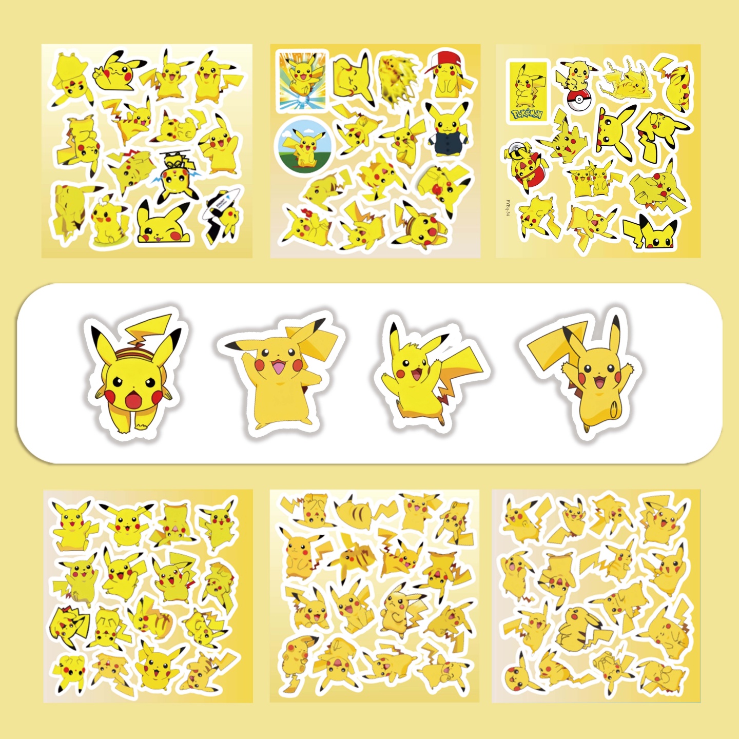 100张精灵宝可梦神奇皮卡丘贴纸
