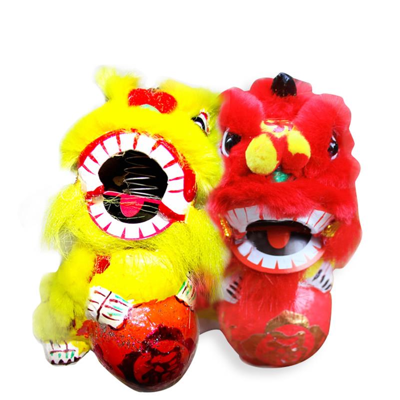 佛山醒狮南狮工艺【圆球狮】狮头摆设狮子装饰狮子狮头摆件工艺品