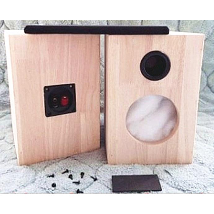 橡胶木实木4 5 6.5 8 10寸音响喇叭空箱体 DIY音箱HIFI胆机壳定做图片