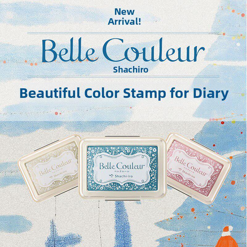 2025限定款 日本进口旗牌Belle couleur复古印台橡皮印章手账印泥
