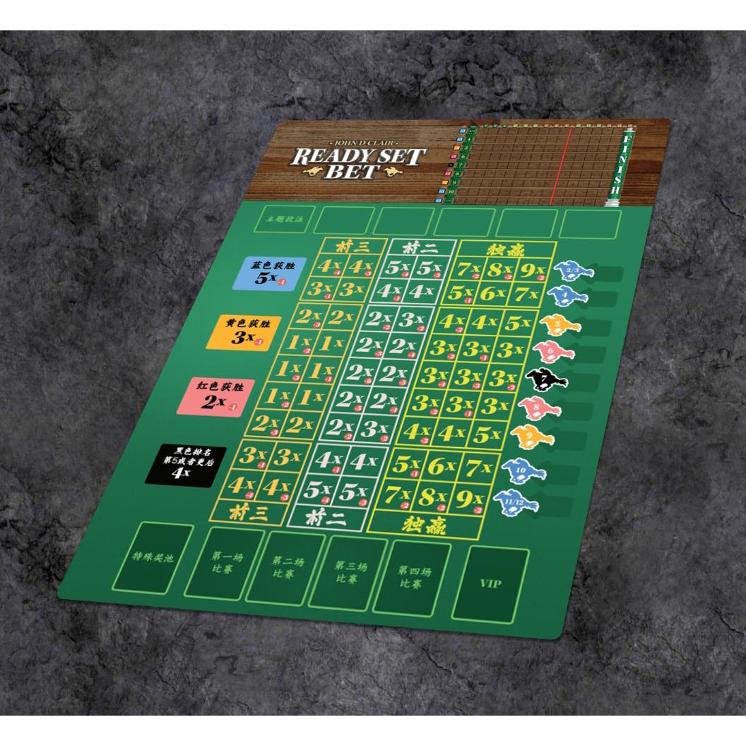 【安妮桌游】赛马大亨桌游牌垫 Ready Set Bet playmat