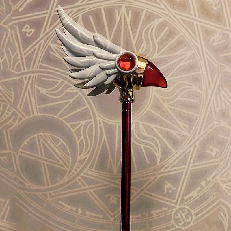 百变小樱魔法杖cos道具魔卡少女樱魔法棒阵库洛牌武器鸟头星星杖
